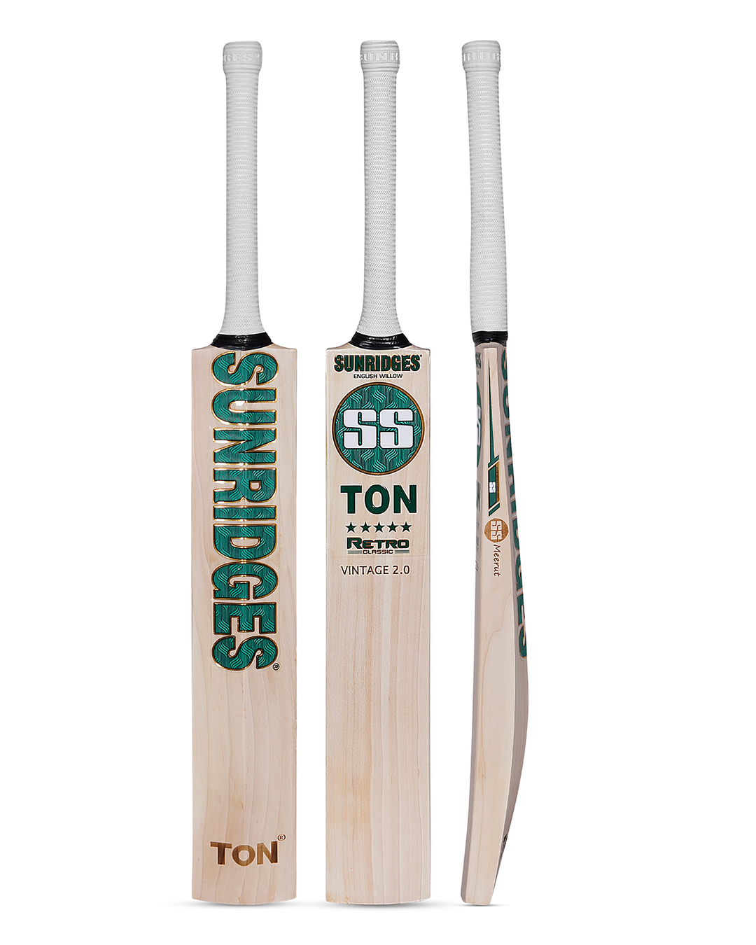 SS TON Retro Vintage 2.0 English Willow Cricket Bat - Junior