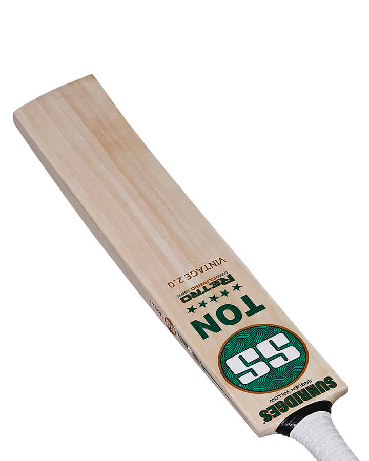 SS TON Retro Vintage 2.0 English Willow Cricket Bat - Junior