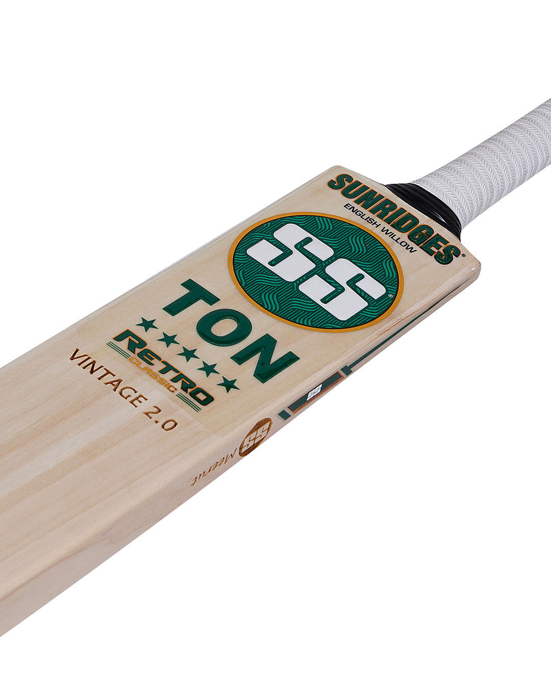 SS TON Retro Vintage 2.0 English Willow Cricket Bat - Junior