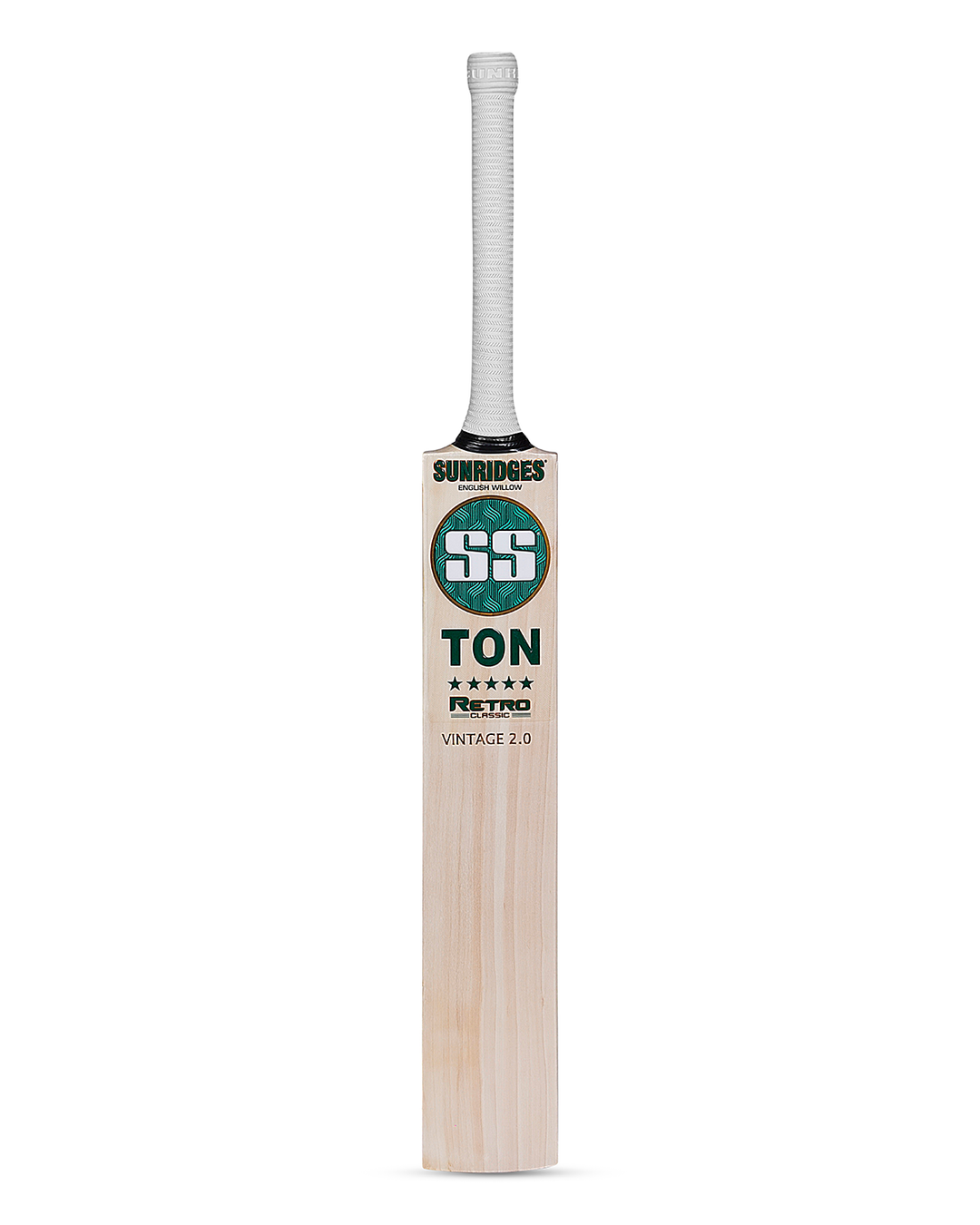 SS TON Retro Vintage 2.0 English Willow Cricket Bat - Junior