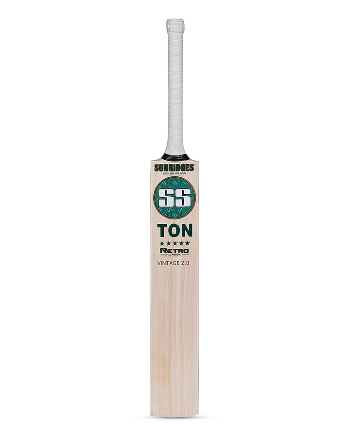 SS TON Retro Vintage 2.0 English Willow Cricket Bat - Junior