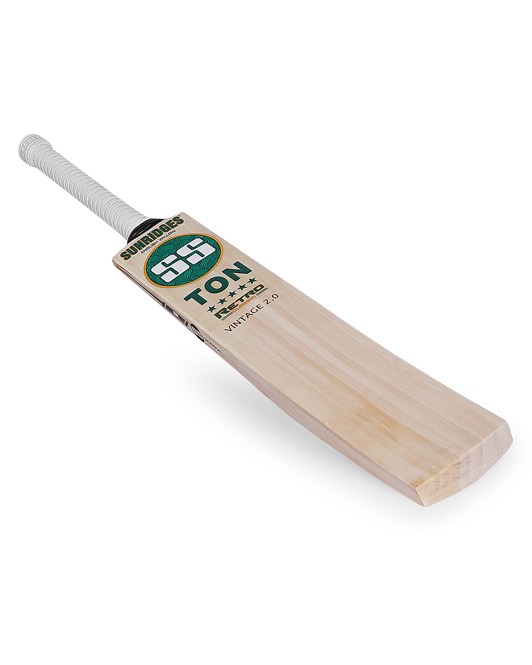 SS TON Retro Vintage 2.0 English Willow Cricket Bat - Junior