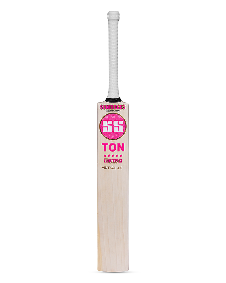 SS TON Retro Vintage 4.0 English Willow Cricket Bat - SH
