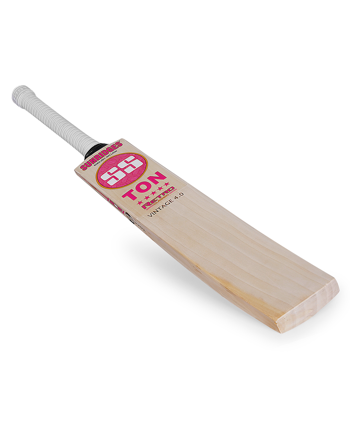 SS TON Retro Vintage 4.0 English Willow Cricket Bat - SH