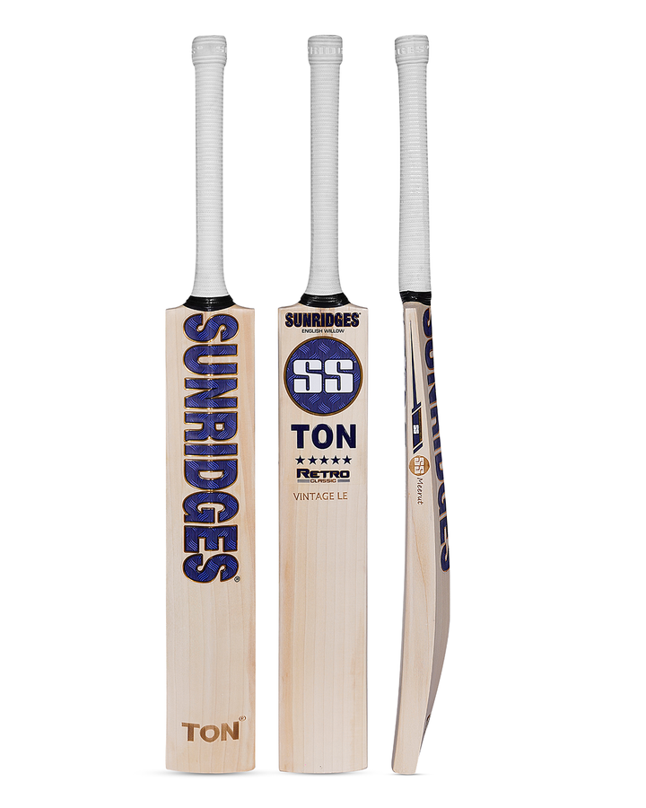 SS TON Retro Vintage Limited Edition English Willow Cricket Bat - SH