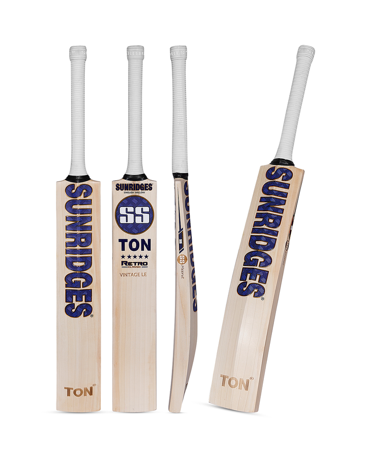 SS TON Retro Vintage Limited Edition English Willow Cricket Bat - SH