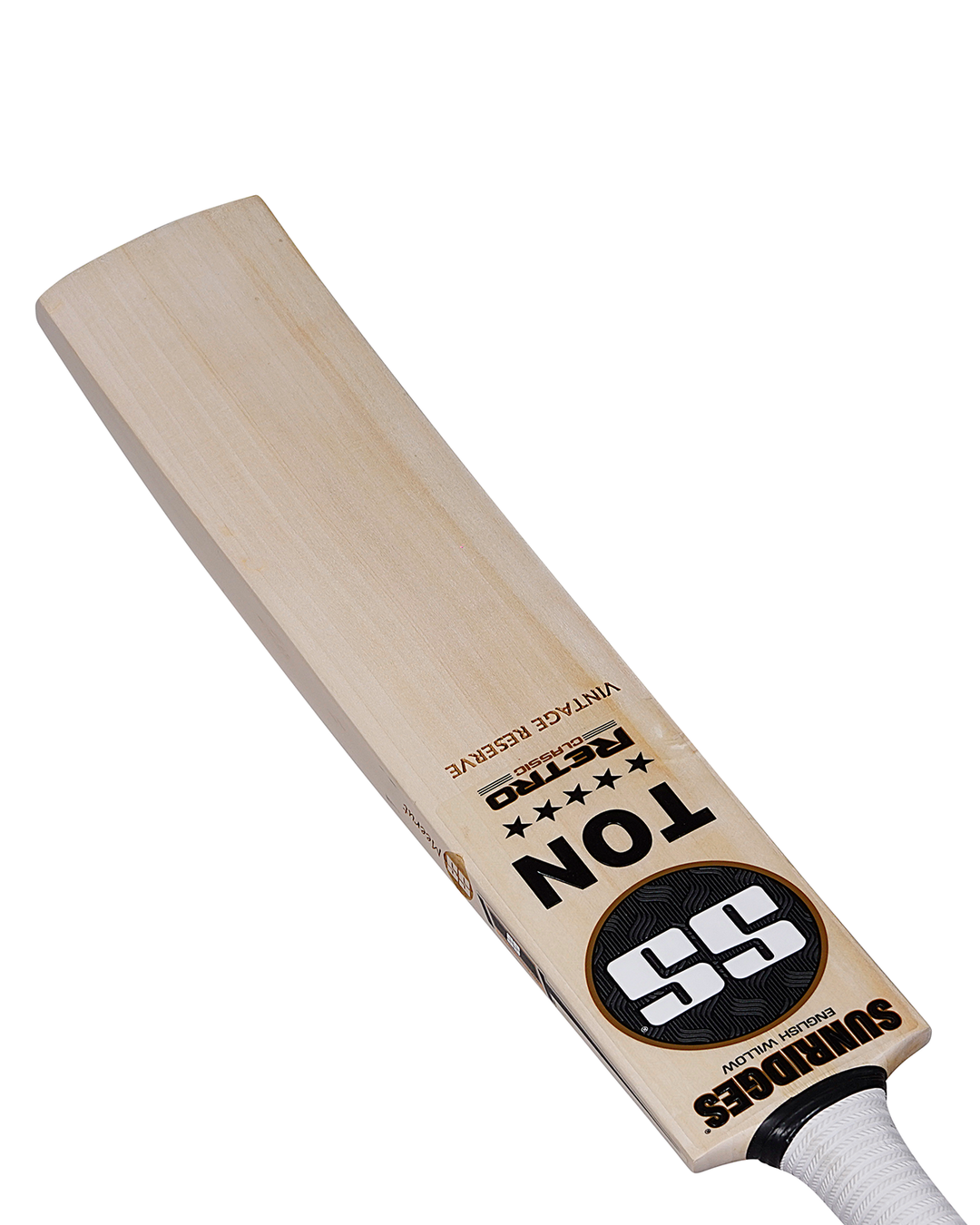 SS TON Retro Vintage Reserve English Willow Cricket Bat - SH