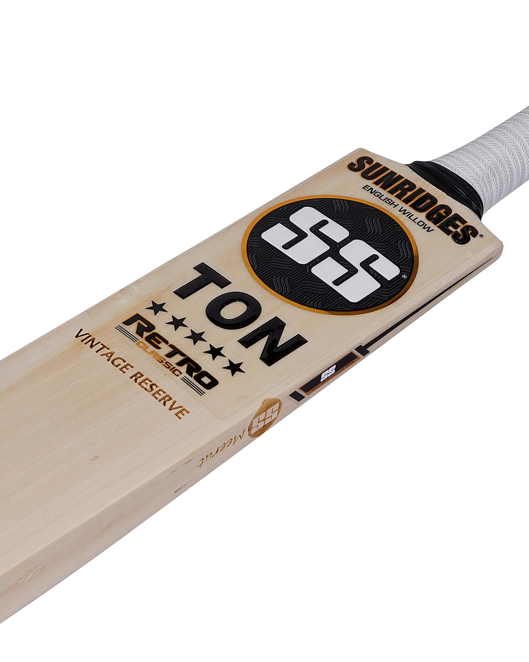 SS TON Retro Vintage Reserve English Willow Cricket Bat - SH