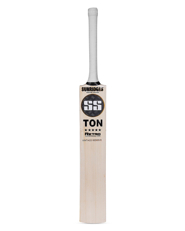 SS TON Retro Vintage Reserve English Willow Cricket Bat - SH
