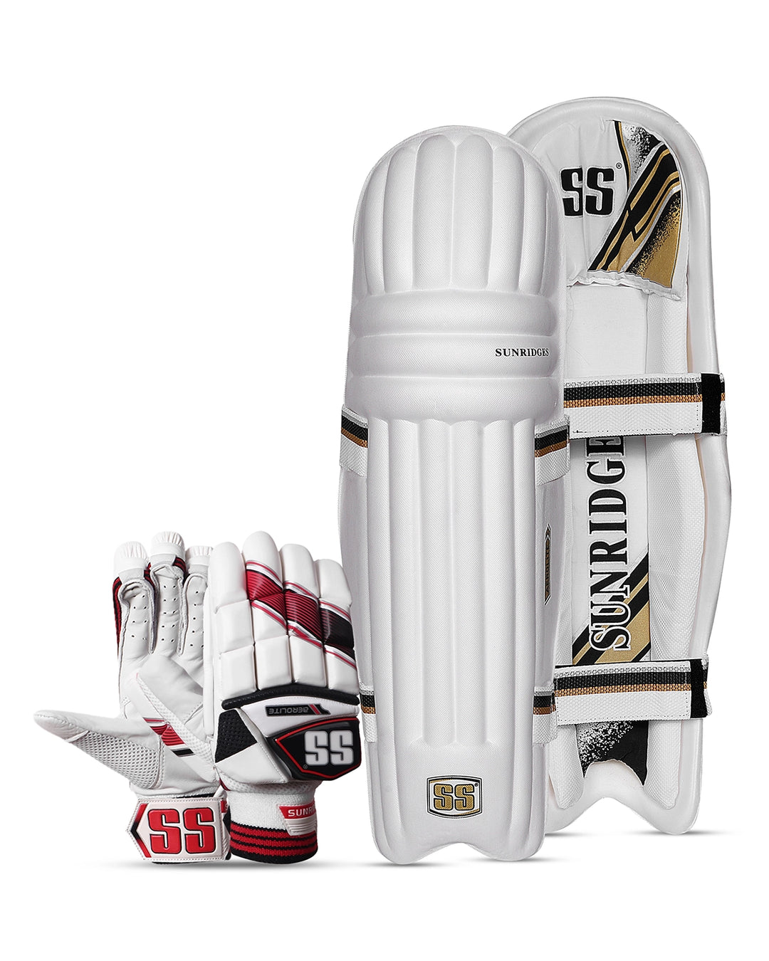 SS Aerolite Batting Pads and Gloves Bundle - Adult