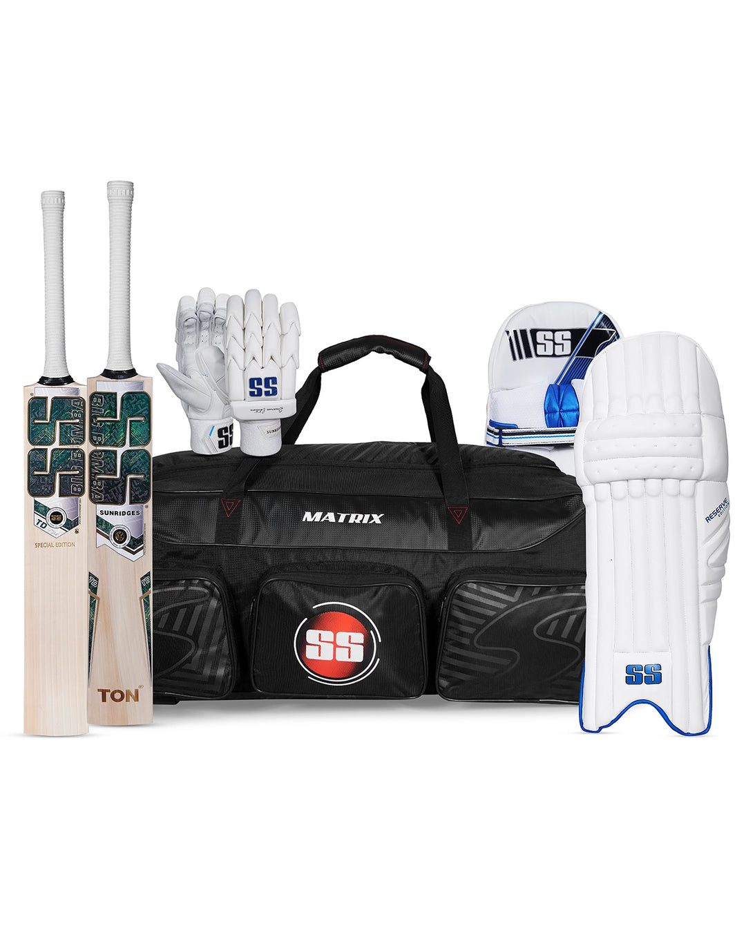 SS Tim David SE Cricket Bundle Kit - Youth/Harrow