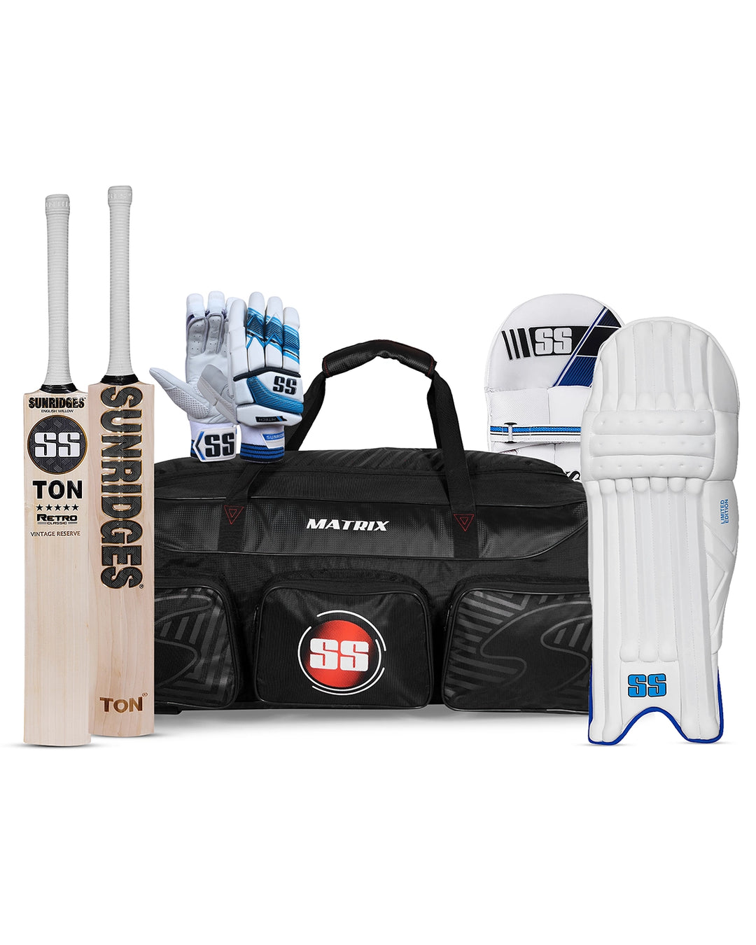 SS Vintage Reserve Cricket Bundle Kit - Junior