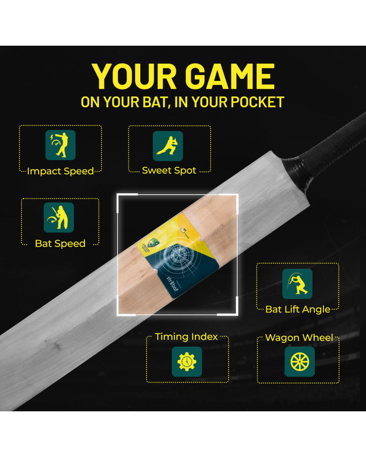 Str8bat Pro Cricket Bat Smart Sticker v2.0