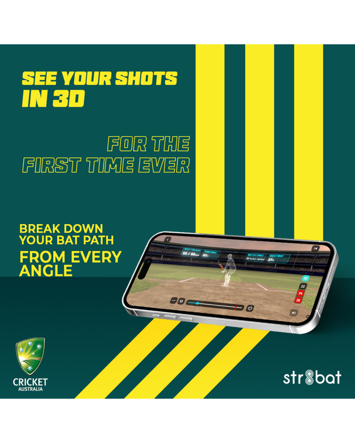 Str8bat Pro Cricket Bat Smart Sticker v2.0
