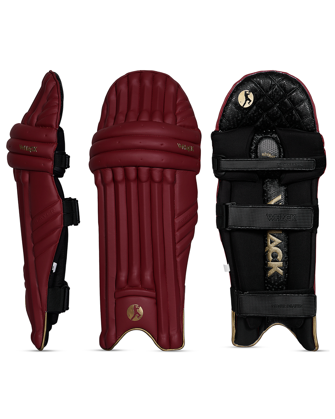 WHACK Player Colour Batting Pads - Maroon