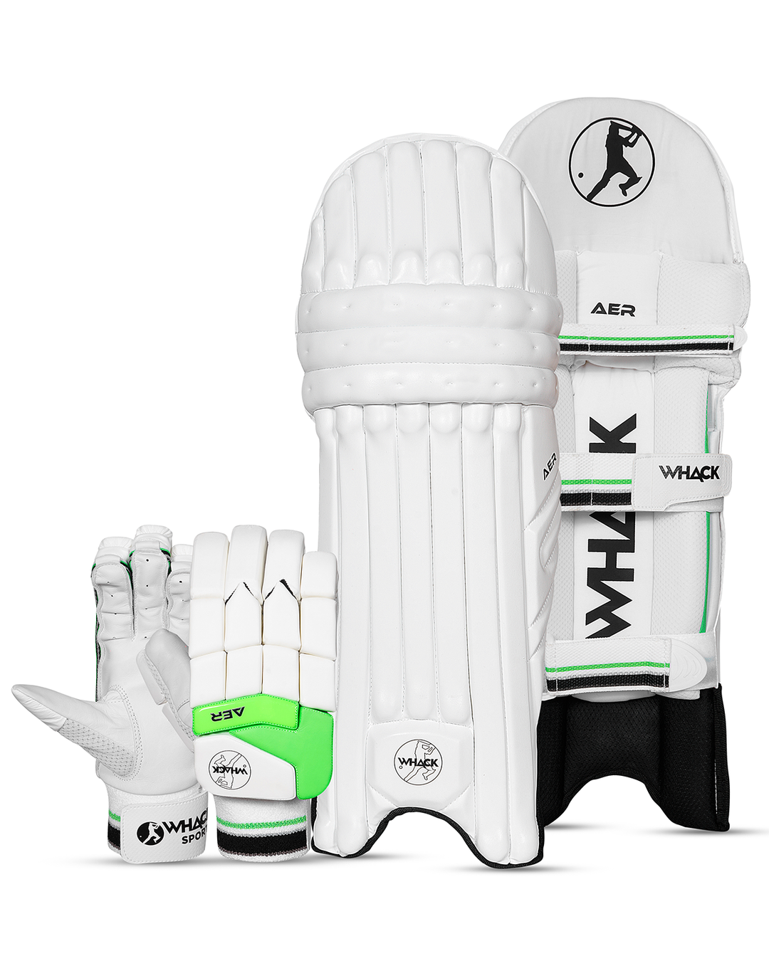 Whack Aer Batting Pads and Gloves Bundle - Adult