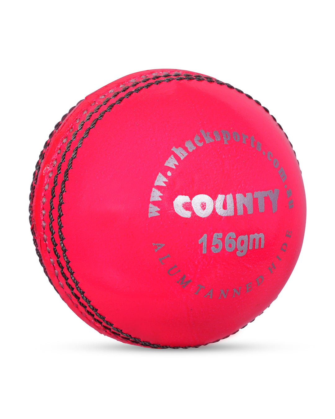 WHACK County Leather Cricket Ball - 2 Piece - 156gm - Pink