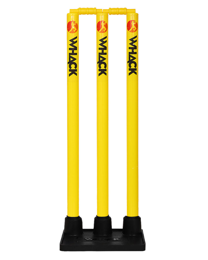 Whack Plastic Training Stumps Set With Rubber Base (Flexi Stumps Set)