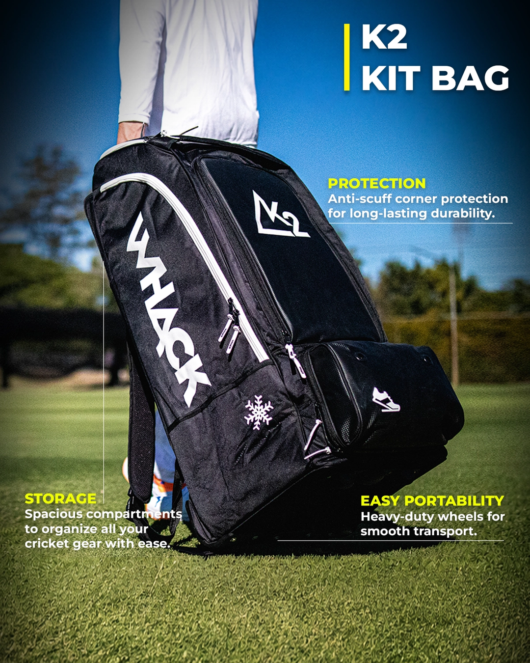 Whack K2 Duffle Kit Bag features