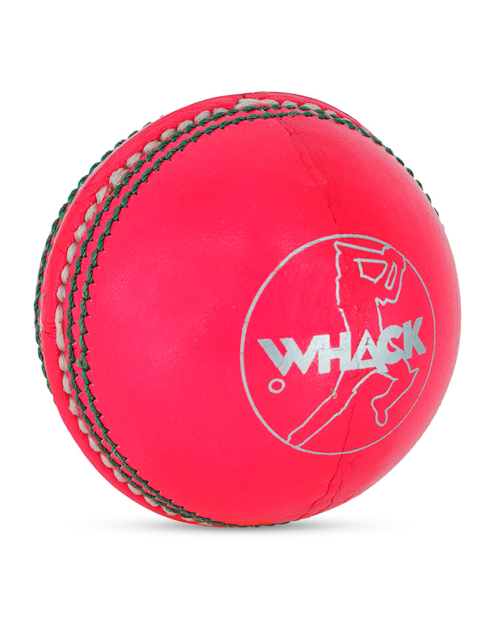 WHACK Legacy Australian Hide Cricket Ball - 4 Piece - 142gm - Pink