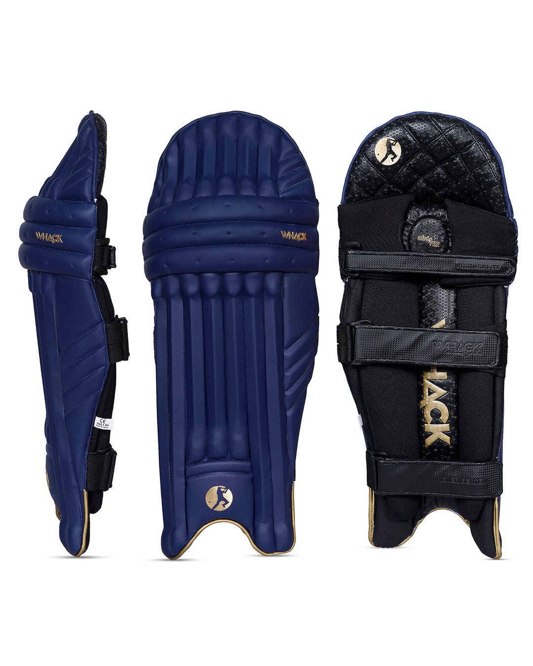 WHACK Player Cricket Batting Pads - Adult - Navy