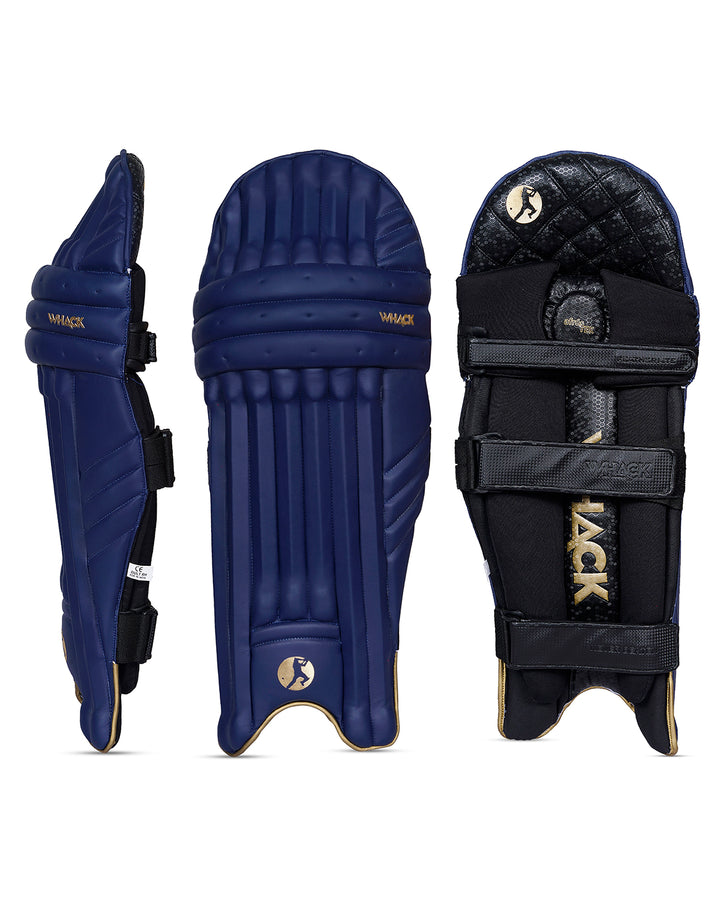 WHACK Player Cricket Batting Pads - Adult - Navy