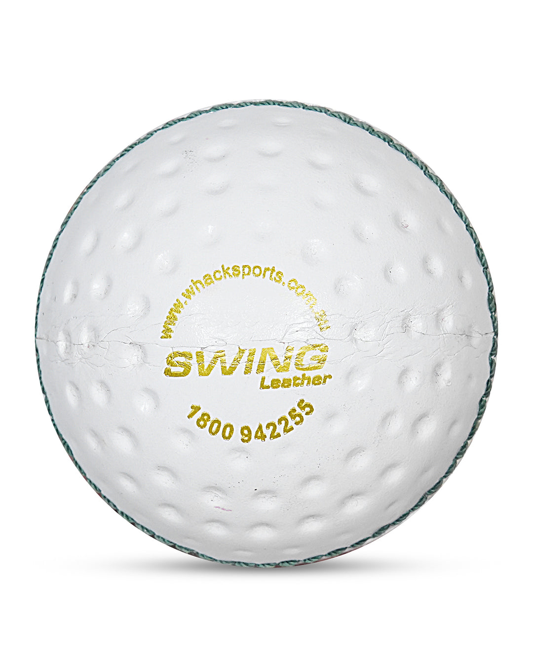 WHACK 156gm Leather Swing Training Ball (Both Side Dots)