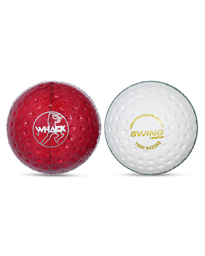 WHACK 156gm Leather Swing Training Ball (Both Side Dots)