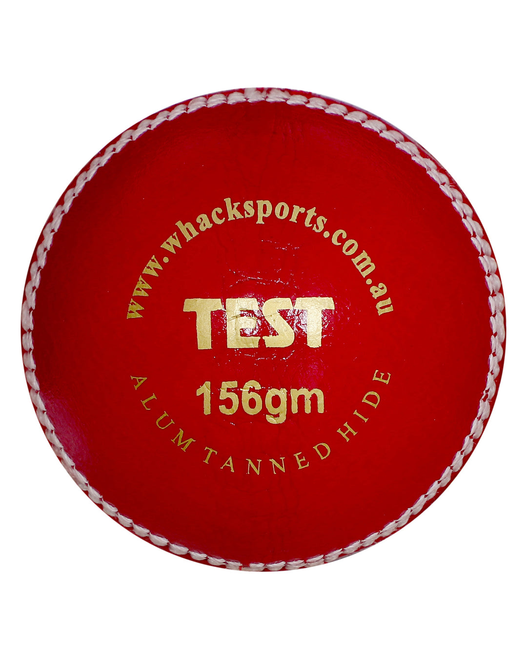WHACK Test Leather Cricket Ball - 4 piece - 156gm - Red