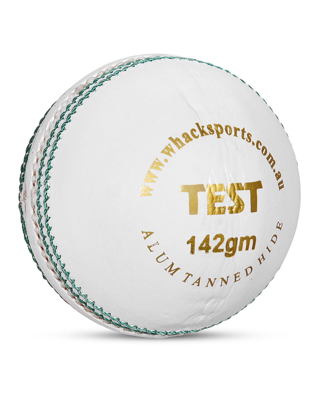 WHACK Test Leather Cricket Ball - 4 piece - 142gm - White