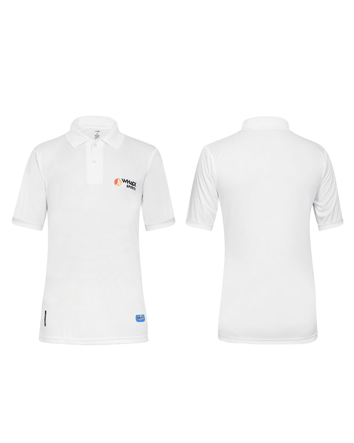 Whack Elite Cricket Shirt - Half Sleeve - White - Senior