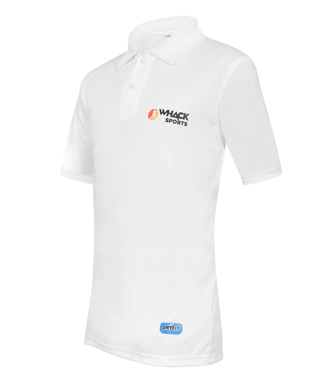 Whack Elite Cricket Shirt - Half Sleeve - White - Senior