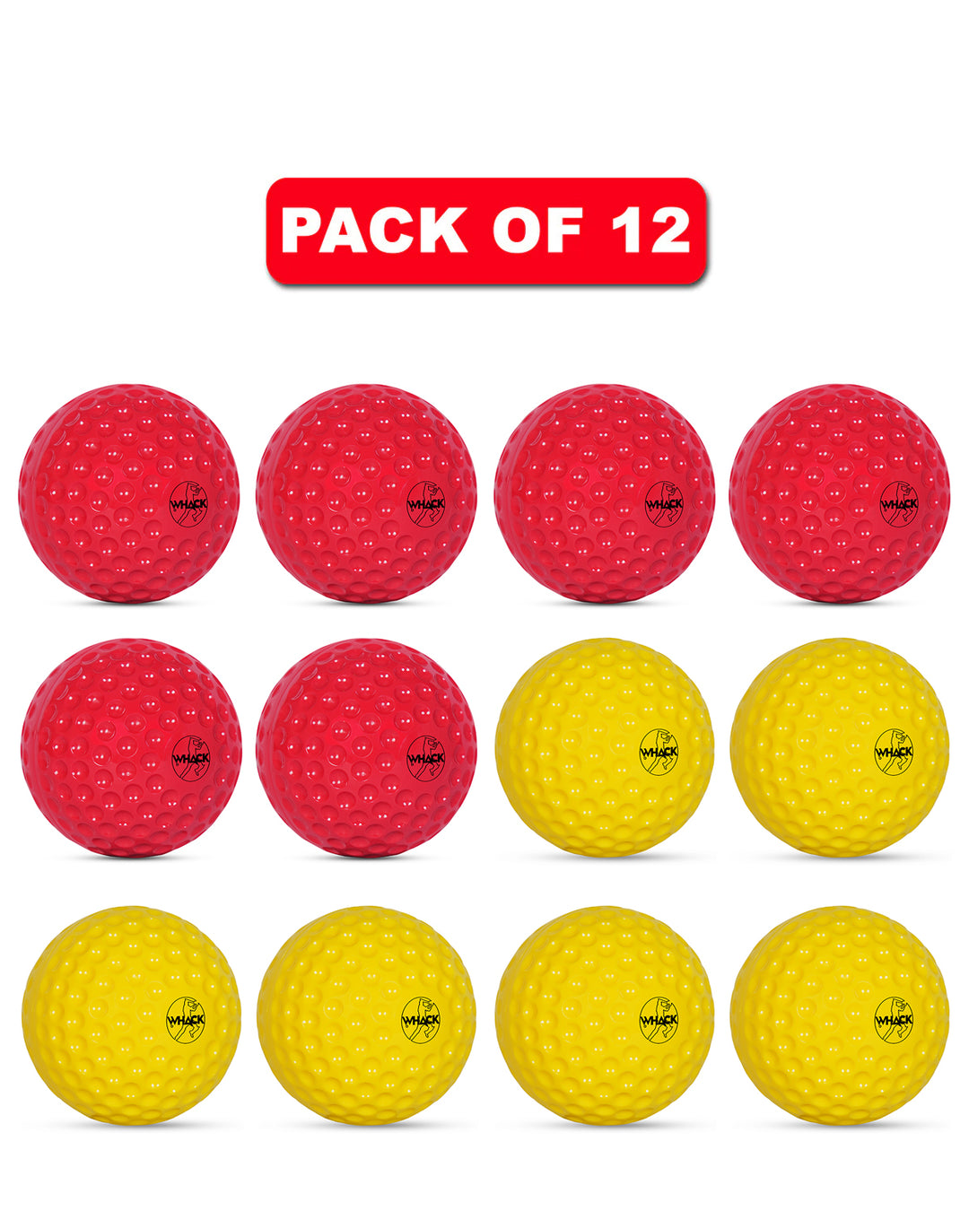 WHACK Bowling Machine Balls Bundle - Pack of 6x or 12x