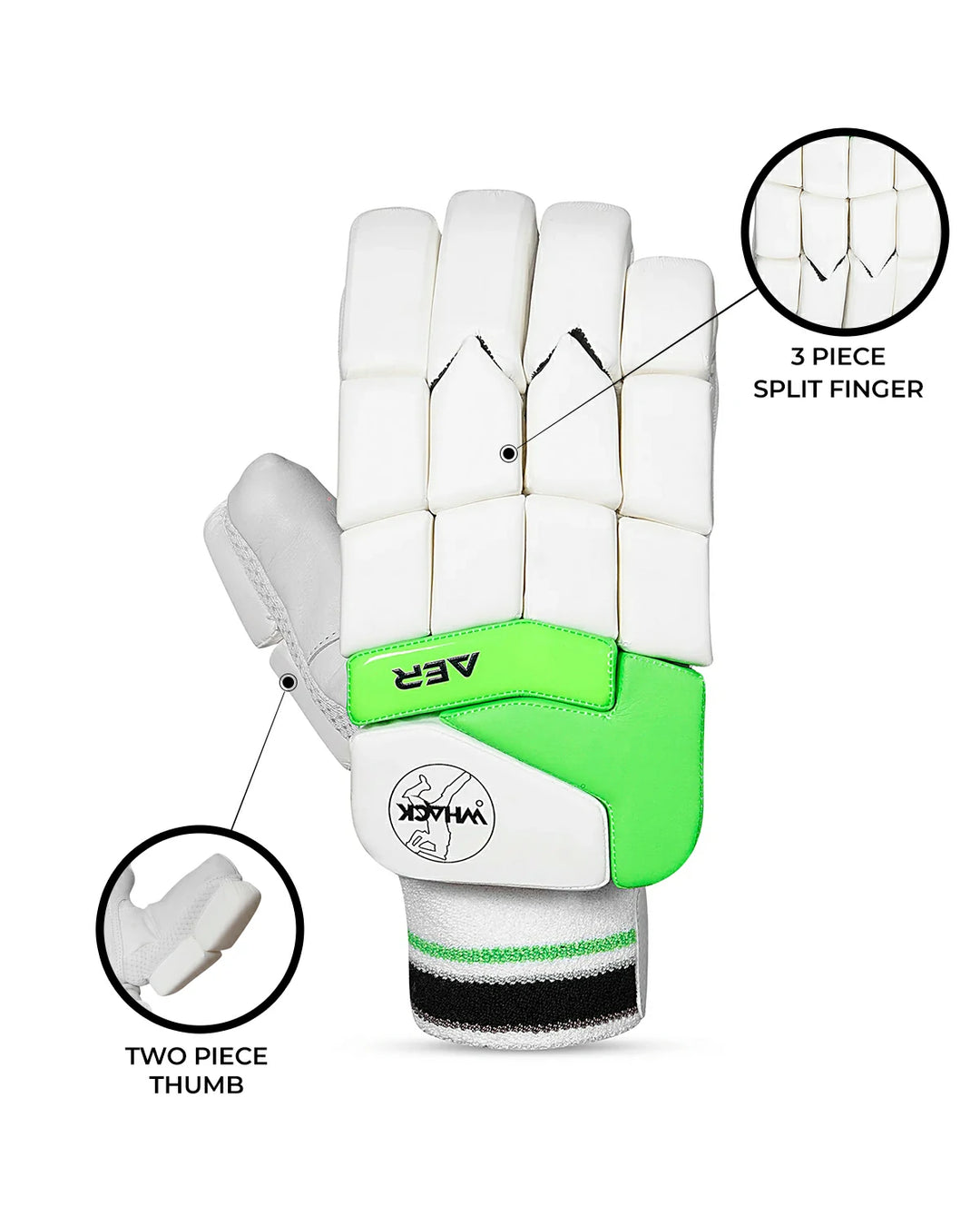 Whack Aer Cricket Batting Gloves - Youth