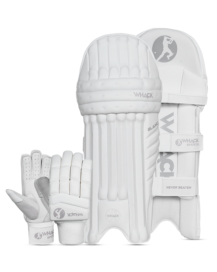 Whack Blanc Batting Pads and Gloves Bundle