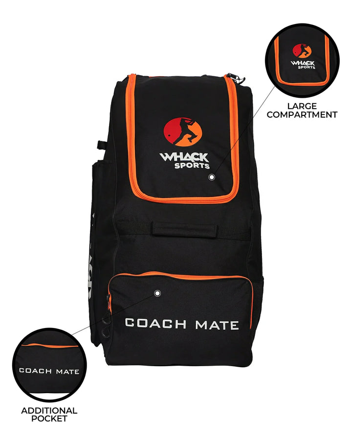 WHACK Coach Mate CRICKET COACH Training Bag - Wheelie Duffle - Extra Large