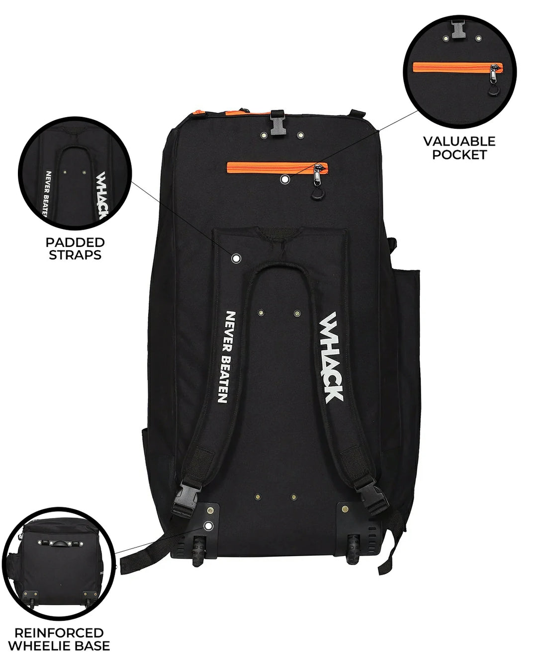 WHACK Coach Mate CRICKET COACH Training Bag - Wheelie Duffle - Extra Large