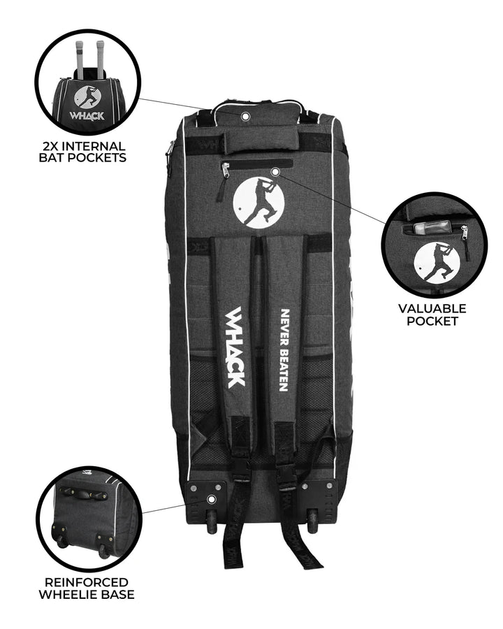 WHACK Platinum Cricket Kit Bag - Wheelie Duffle - Large - Navy