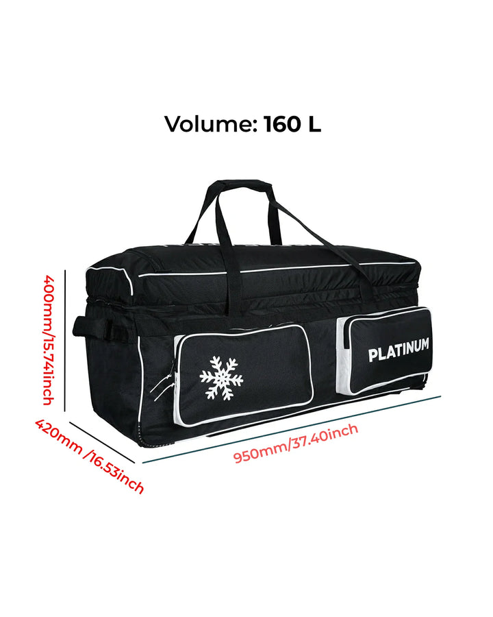 WHACK Platinum Cricket Kit Bag - Wheelie - Extra Large - Black