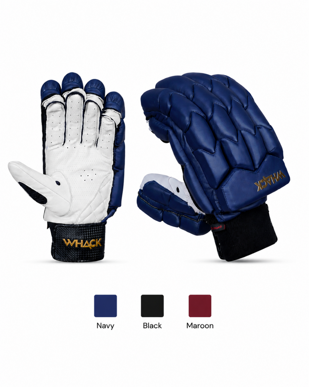 WHACK Player Test Grade Cricket Batting Gloves - Youth - Coloured