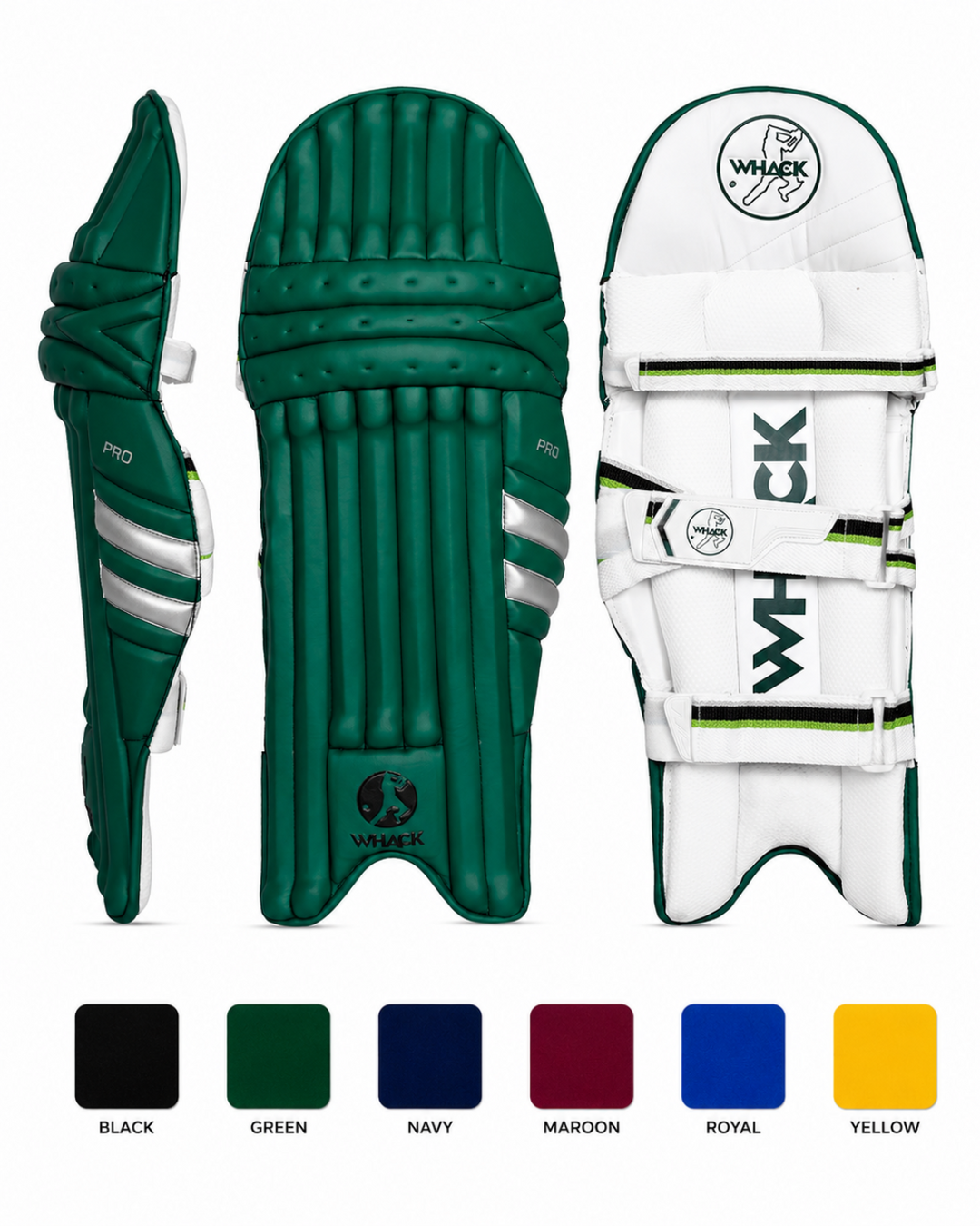 WHACK Pro Cricket Batting Pads - Coloured - Youth