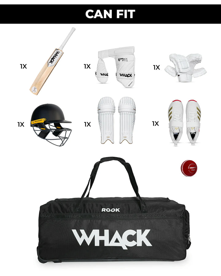 WHACK Rook Cricket Kit Bag - Wheelie - Large
