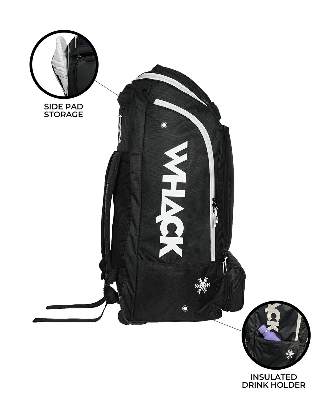 WHACK K2 Cricket Kit Bag - Wheelie Duffle - Large