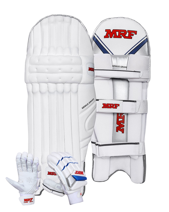 MRF 360/Grand Batting Pads and Gloves Bundle - Adult