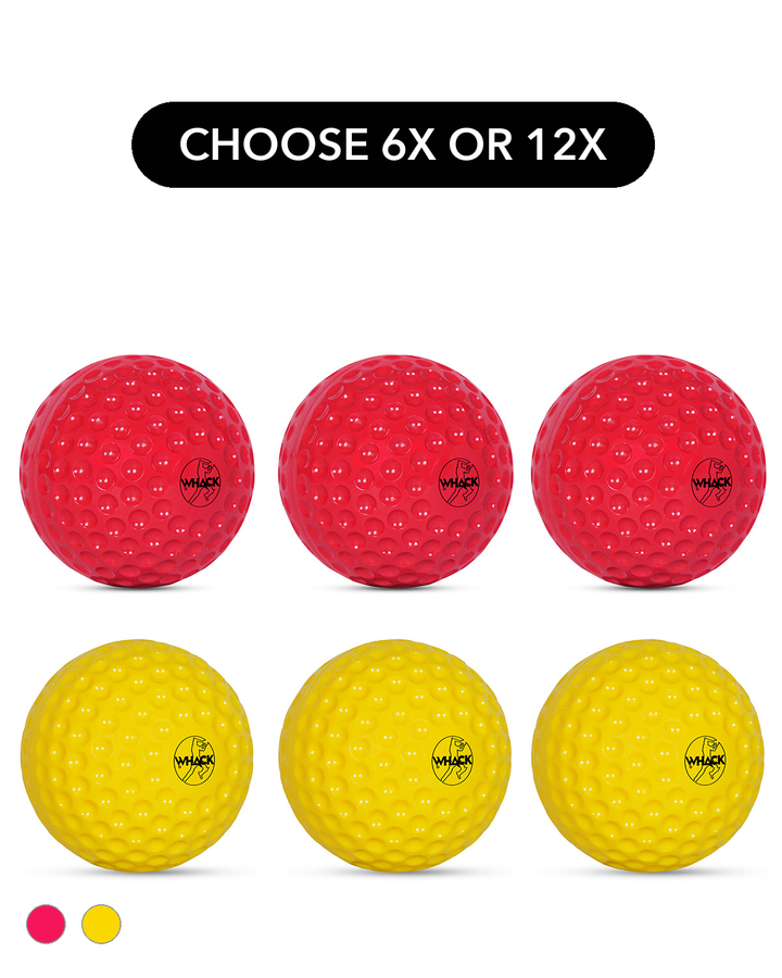WHACK Bowling Machine Balls Bundle - Pack of 6x or 12x
