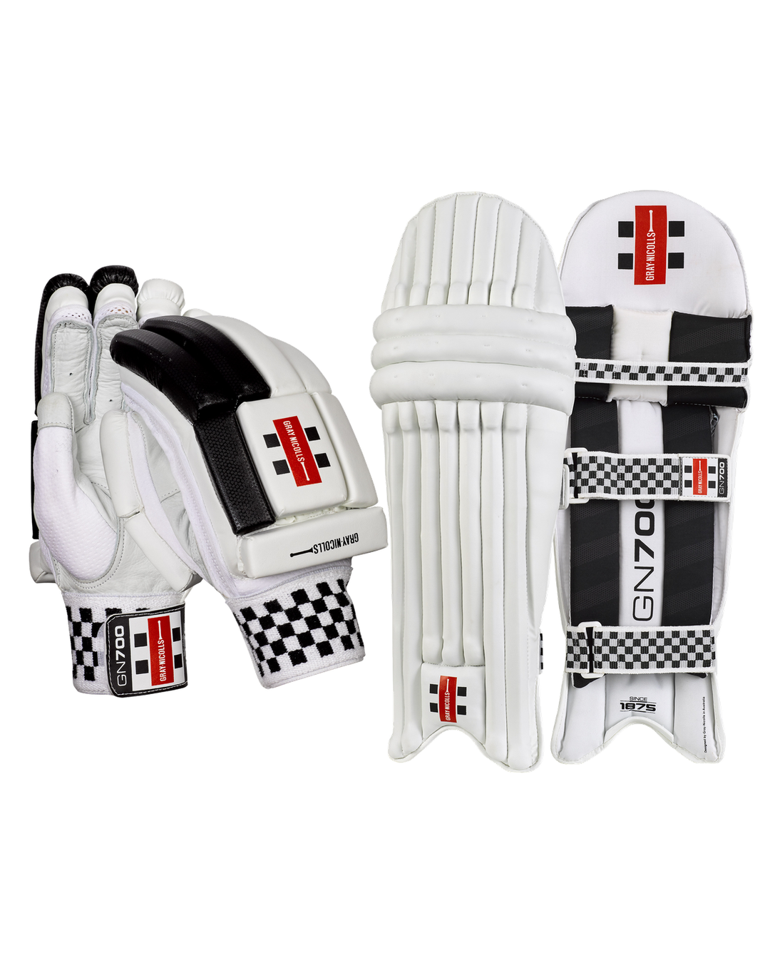 Gray Nicolls 700 Batting Pads and Gloves Bundle - Junior