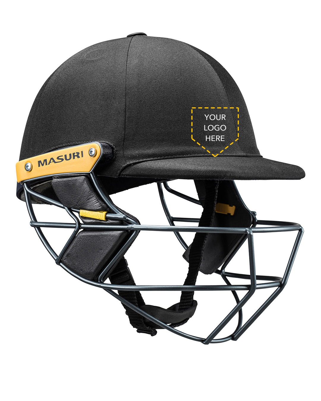University of Sunshine Coast (USC) - Custom Masuri T Line Stainless Steel Cricket Batting Helmet - Purple - Senior