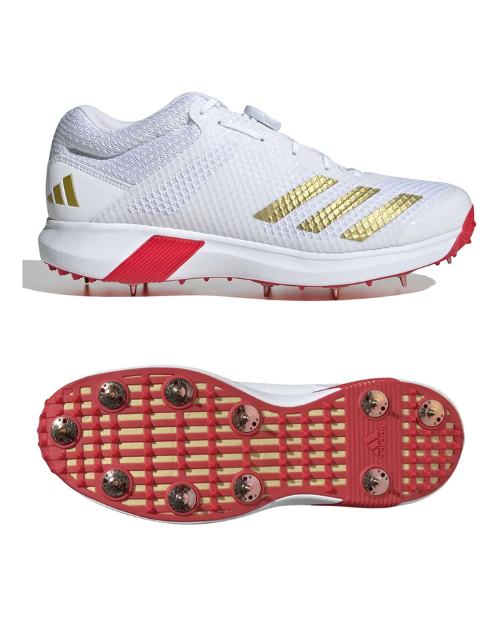 Adidas IH8162 Adipower Vector Mid cricket shoes - profile and sole view