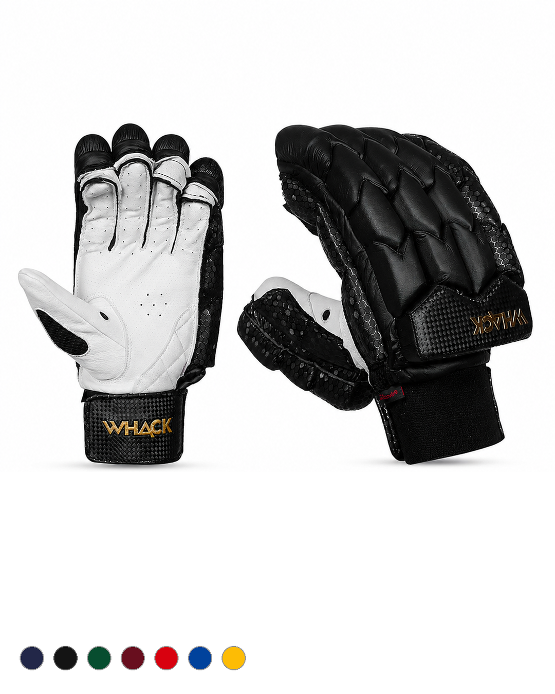 WHACK Player Test Grade Cricket Batting Gloves - Adult - Coloured