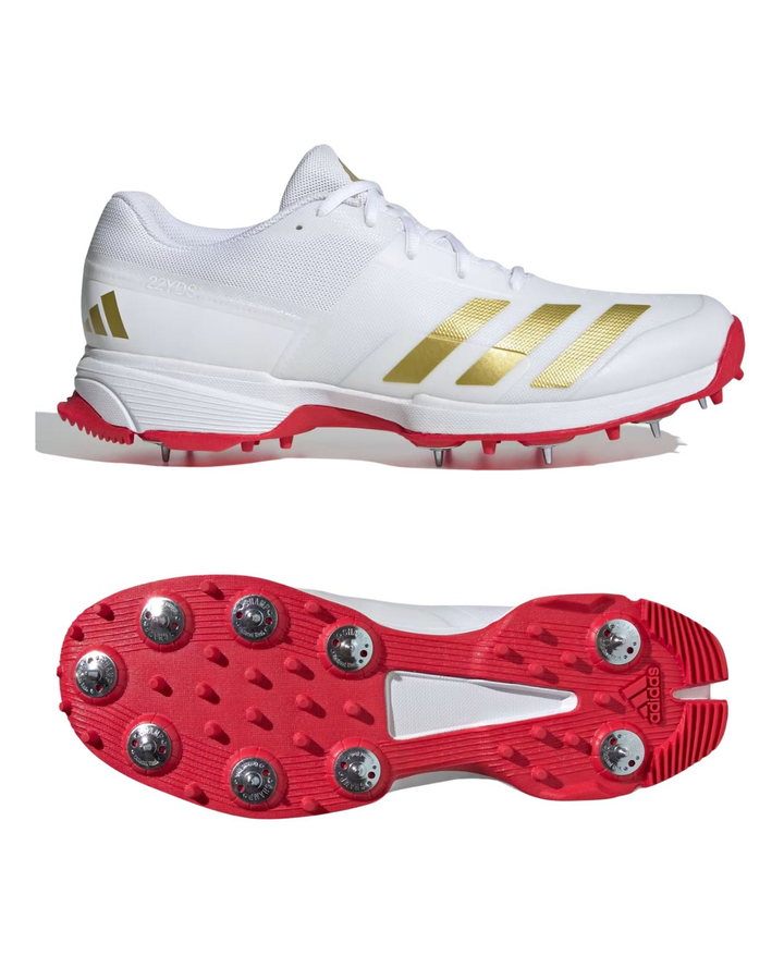 Adidas IH8166 Adizero 22 YDS cricket shoes - profile and sole view